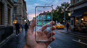 Transparent screen app