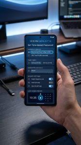 Live time password lock screen